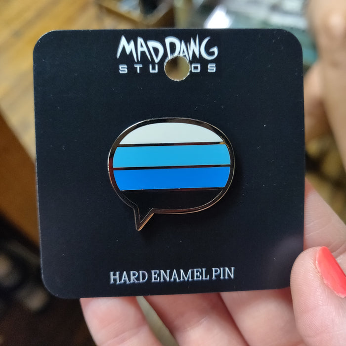 Trans Masc Pride Flag Speech Bubble ENAMEL PIN