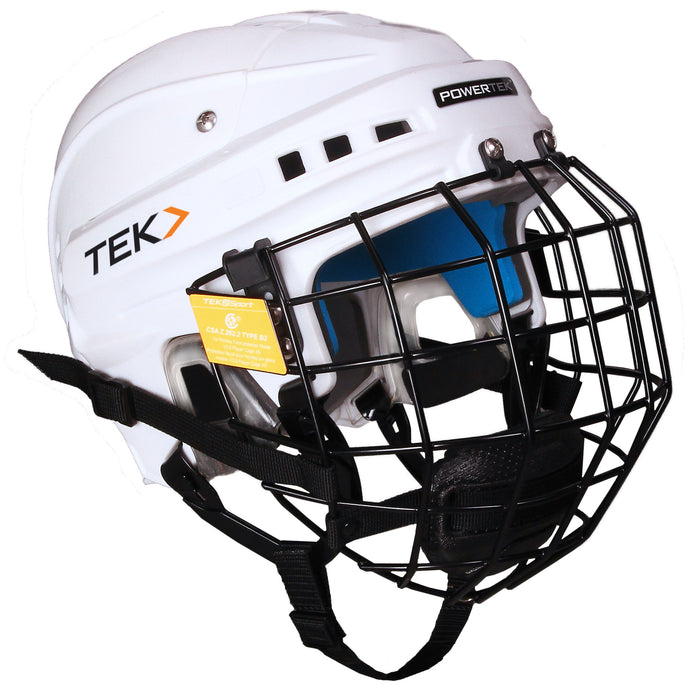 V3.0 CASQUE DE JOUEUR DE HOCKEY AVEC GRILLE POWERTEK - JUNIOR