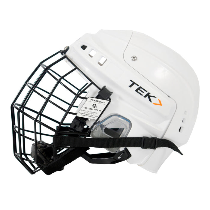V3.0 CASQUE DE JOUEUR  DE HOCKEY AVEC GRILLE POWERTEK - SENIOR