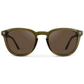 Dark Moss Green / Brown Lens