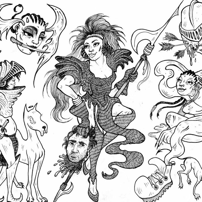 Warrior Babes 11x14" PRiNT by Zo!