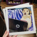 Work From Home Dog PRINT