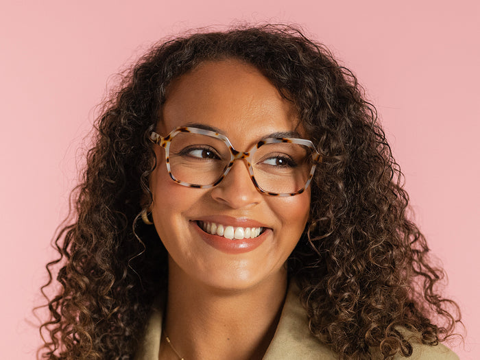 Zero Glasses 'Athena' White Tortoiseshell